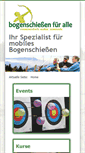 Mobile Screenshot of bogenschiessen-fuer-alle.de
